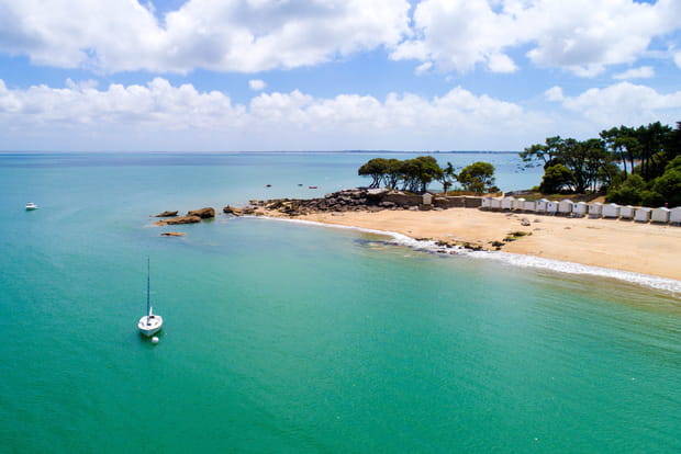 La plage des Dames à Noirmoutier-en-l'Ile (Vendée)