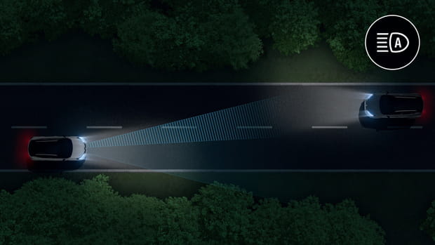 Commutation des feux de route sur le Captur