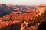 coucher de soleil sur le grand canyon 