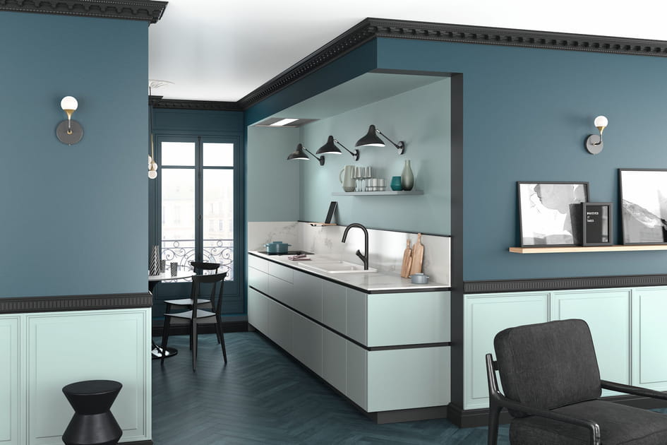 Une cuisine couloir