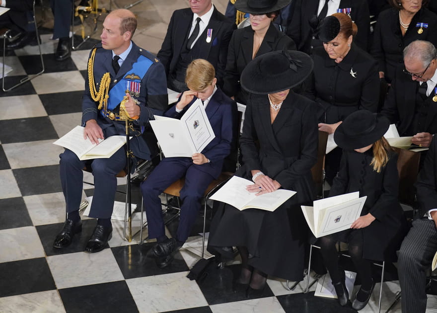 Le prince George aux premi&egrave;res loges