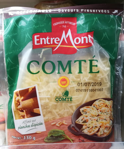Comt&eacute; d'Entremont&nbsp;: note Nutri-Score &quot;D&quot;