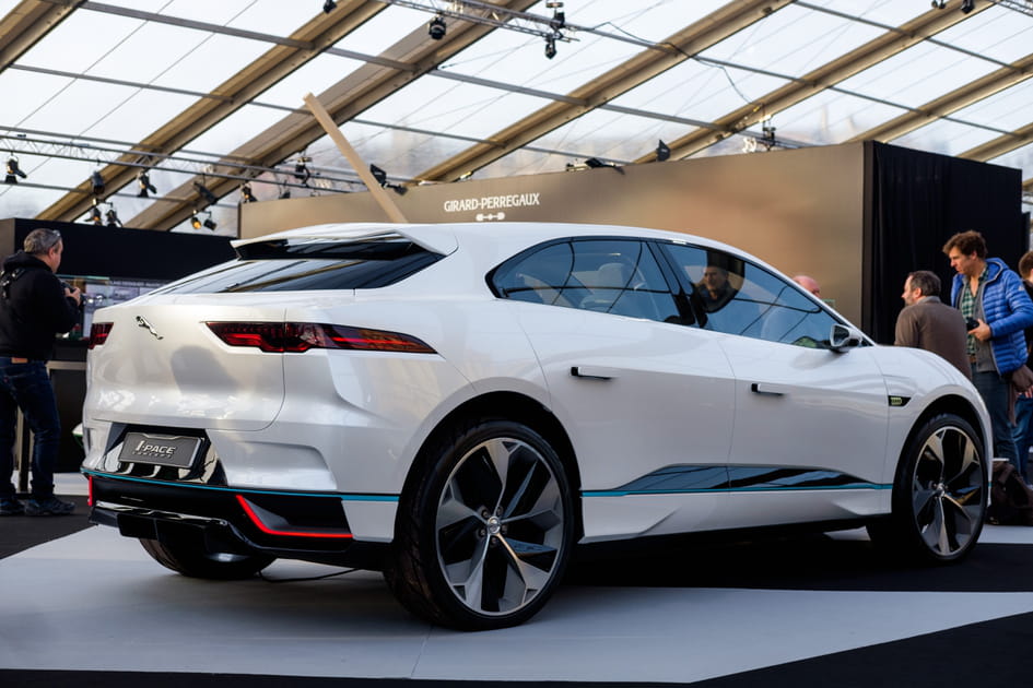 Le concept qui a pr&eacute;figur&eacute; le Jaguar I-Pace expos&eacute;