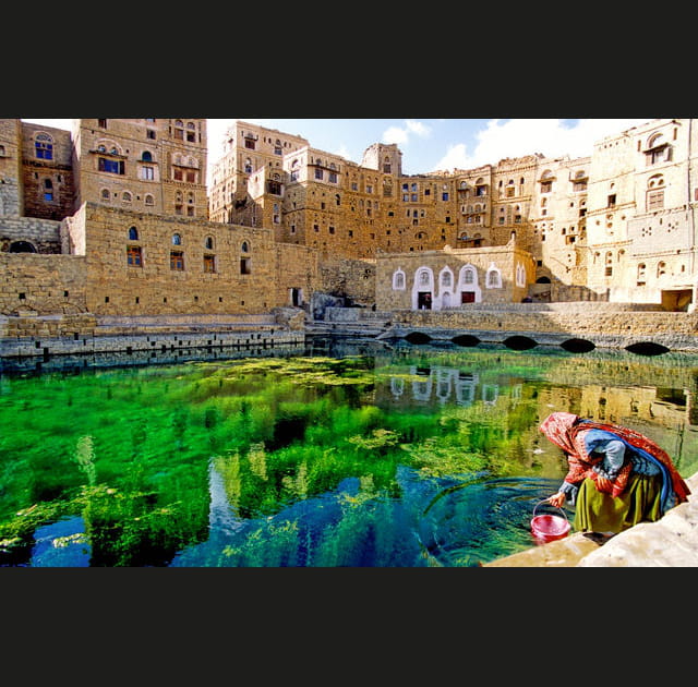 Dans un r&eacute;servoir d'eau au Y&eacute;men