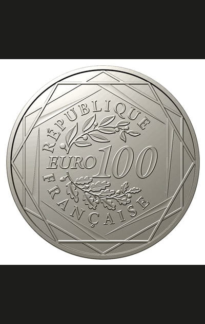 Pi&egrave;ce de 100&nbsp;euros en argent, revers