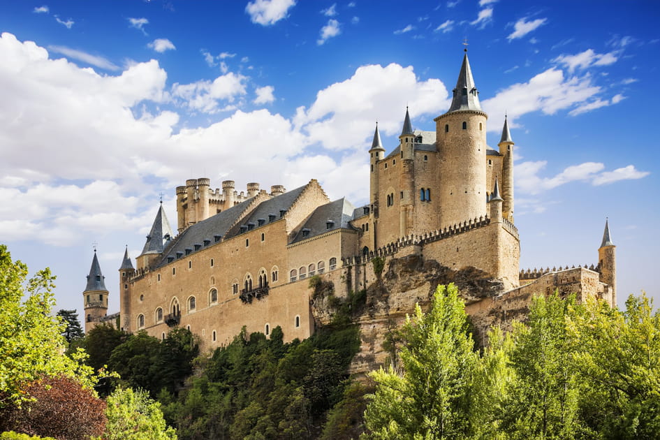 Le ch&acirc;teau de S&eacute;govie en Espagne