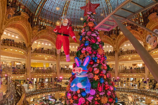Le sapin des Galeries Lafayette à Paris