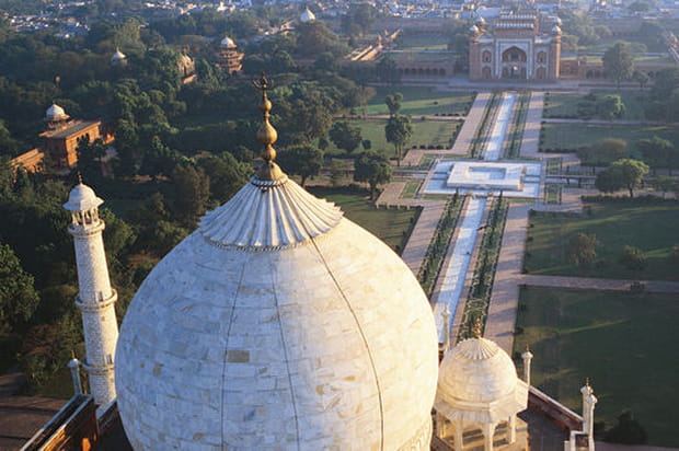 Du haut du Taj Mahal