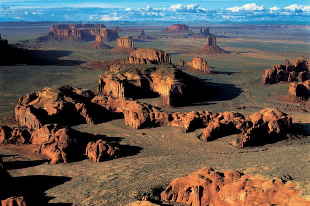 Buttes dans le désert