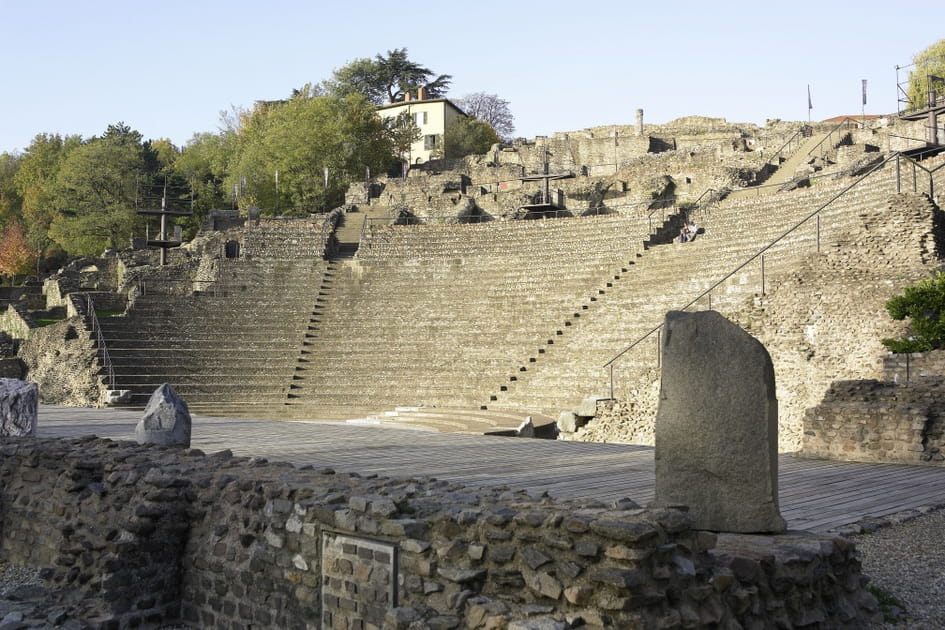Le th&eacute;&acirc;tre antique de Lugdunum
