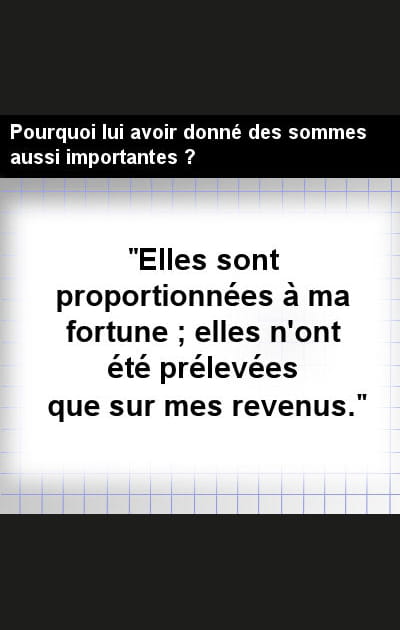 Les sommes donn&eacute;es