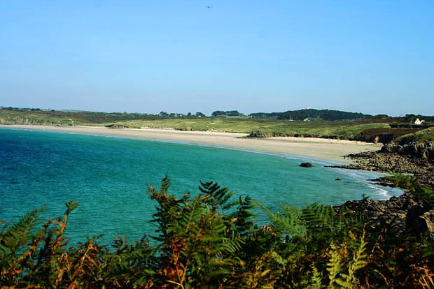 La plage des Blancs-Sablons au Conquet (Finistère)