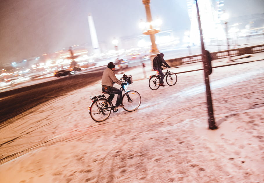 Les images de la neige &agrave; Paris et en France