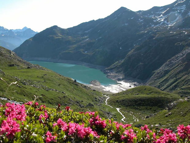 Le barrage de Bissorte-Modane et le massif de la Vanoise