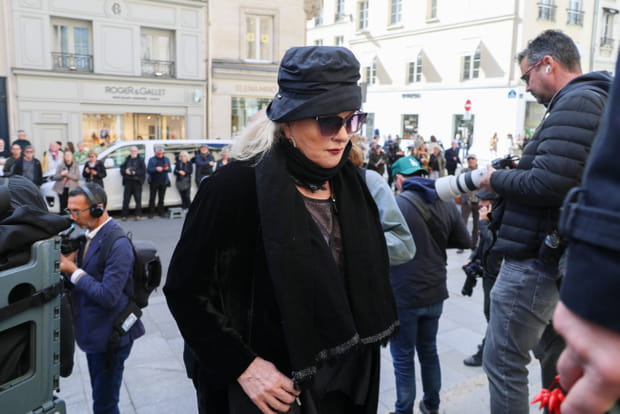 Catherine Jacob aux obsèques de Claudia Cardinale