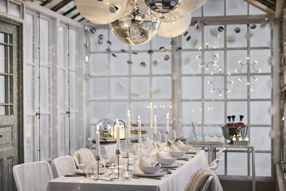 Pour une d&eacute;co originale pour No&euml;l, optez pour l'ambiance disco&nbsp;!