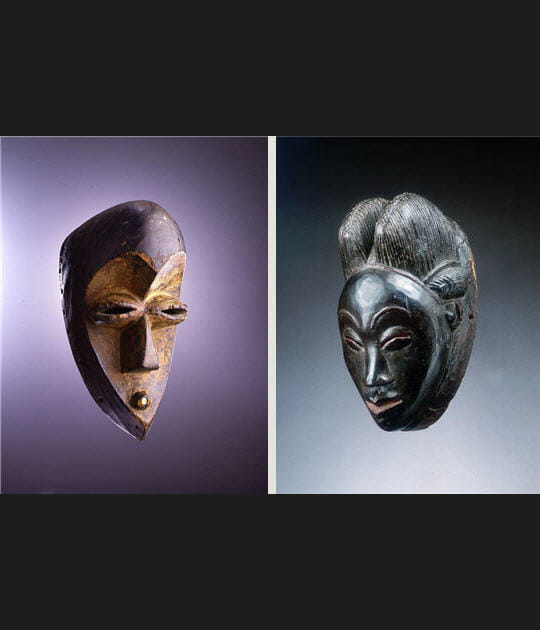 Masques mahongwe et punu