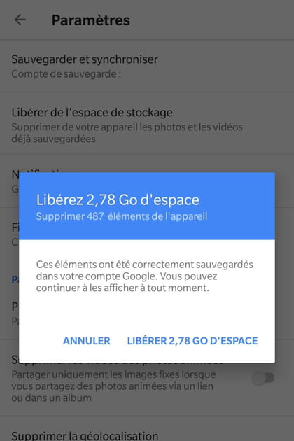 Archiver les photos dans le cloud