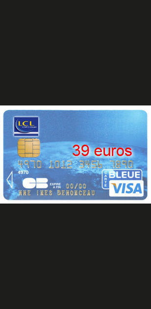 27e ex-aequo&nbsp;: LCL avec&nbsp;une&nbsp;Visa&nbsp;classic &agrave;&nbsp;39&nbsp;euros