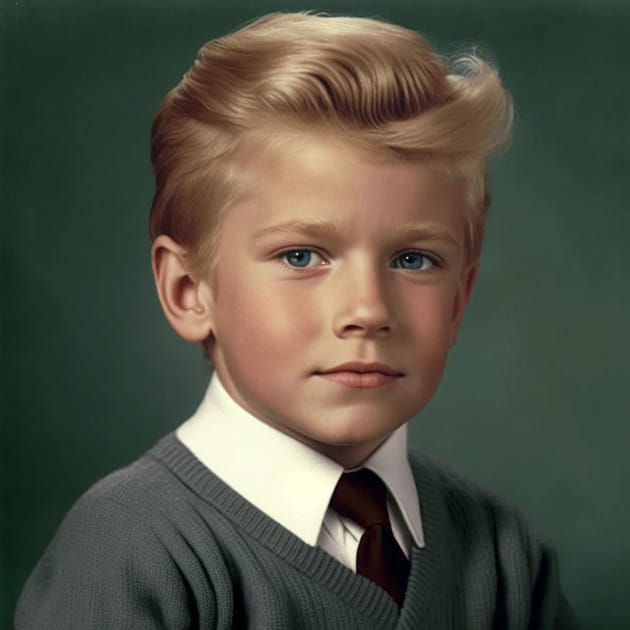 Donald Trump enfant - Image IA