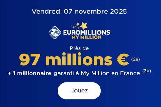 R&eacute;sultat Euromillions (FDJ)&nbsp;: le tirage de ce vendredi 7&nbsp;novembre 2025&nbsp;[EN LIGNE]