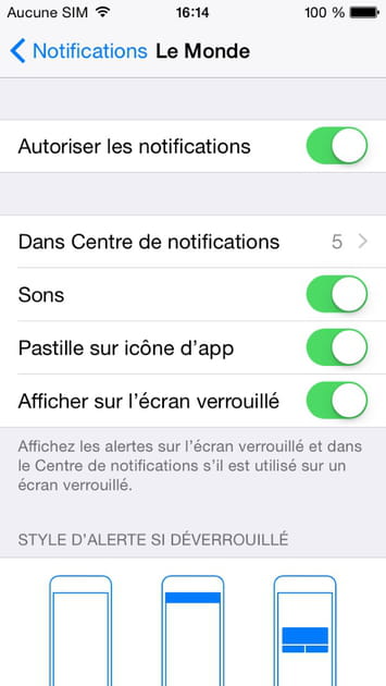 Trop de notifications tuent la batterie
