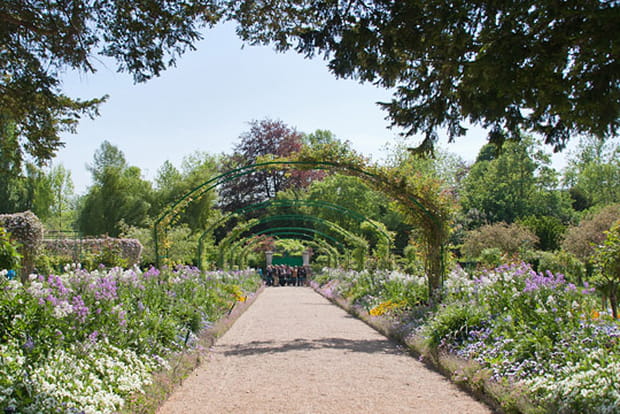 L'allée principale du jardin
