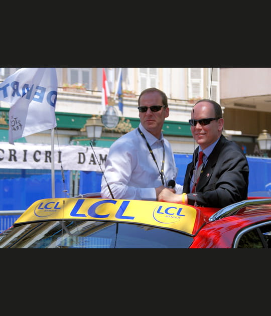 Christian Prudhomme et le Prince Albert