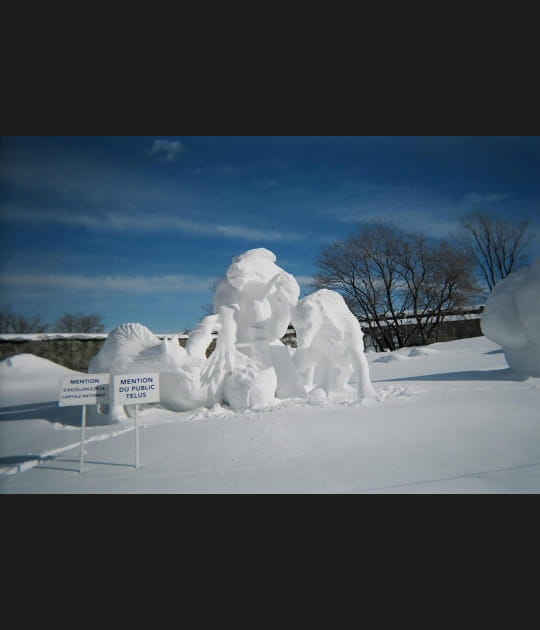 Sculpture de neige