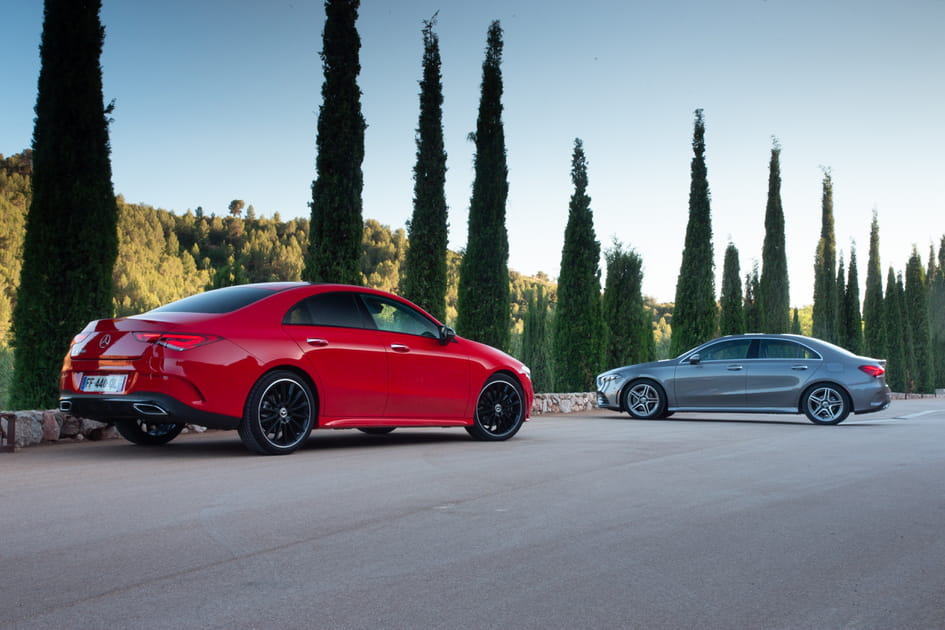 La Mercedes CLA face &agrave; la Classe A berline