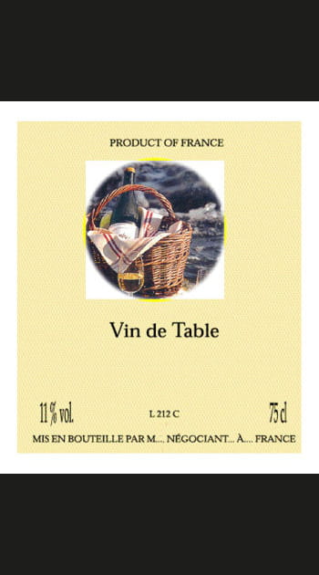 Vin de table - Mentions facultatives