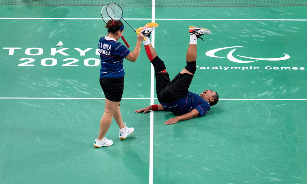 Lucas Mazur et Faustine No&euml;l (para badminton)