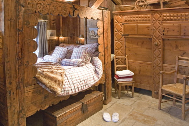 Un chalet douillet typiquement savoyard face au Mont-Blanc