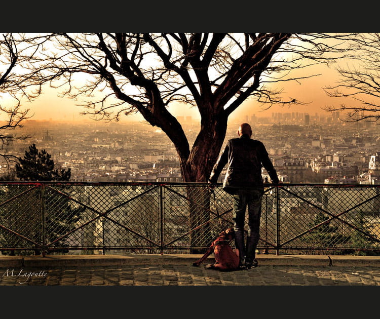Le promeneur de la butte Montmartre