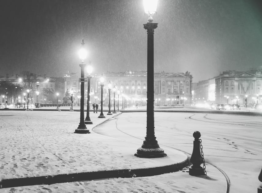 Les images de la neige &agrave; Paris et en France