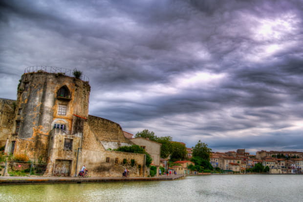 Le Canal du Midi par temps pluvieux