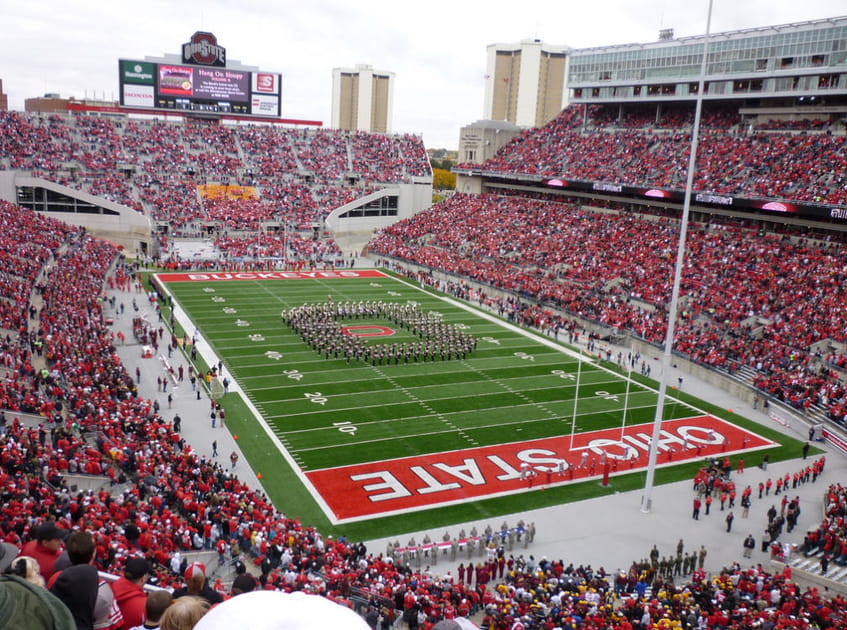 8e - Ohio Stadium &agrave; Colombus (Etats-Unis)&nbsp;: 102&nbsp;329&nbsp;spectateurs