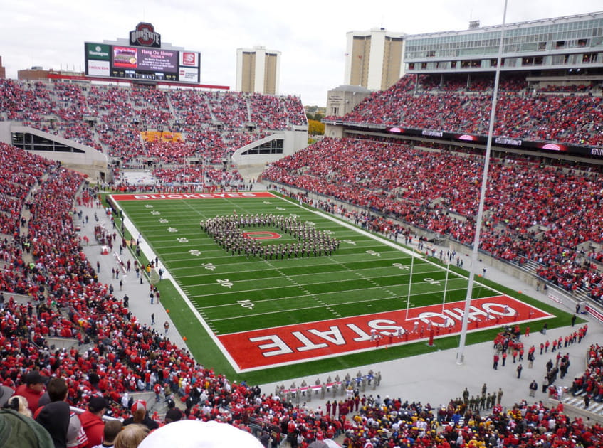 8e - Ohio Stadium &agrave; Colombus (Etats-Unis)&nbsp;: 102&nbsp;329&nbsp;spectateurs