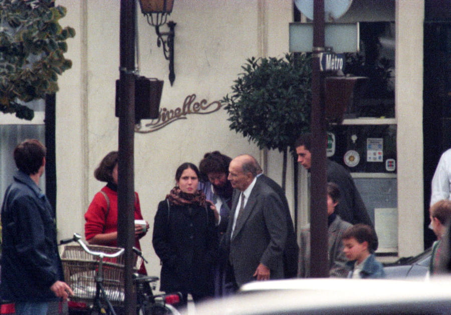 Fran&ccedil;ois Mitterrand et sa fille Mazarine Pingeot