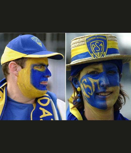 Des supporters hauts en couleurs
