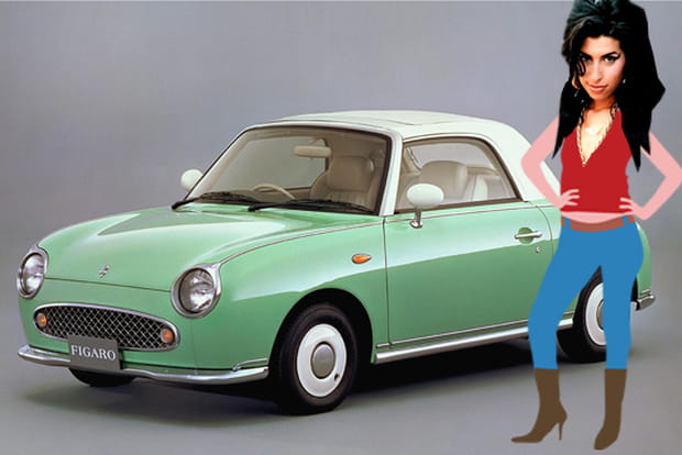 Amy Winehouse en Nissan Figaro