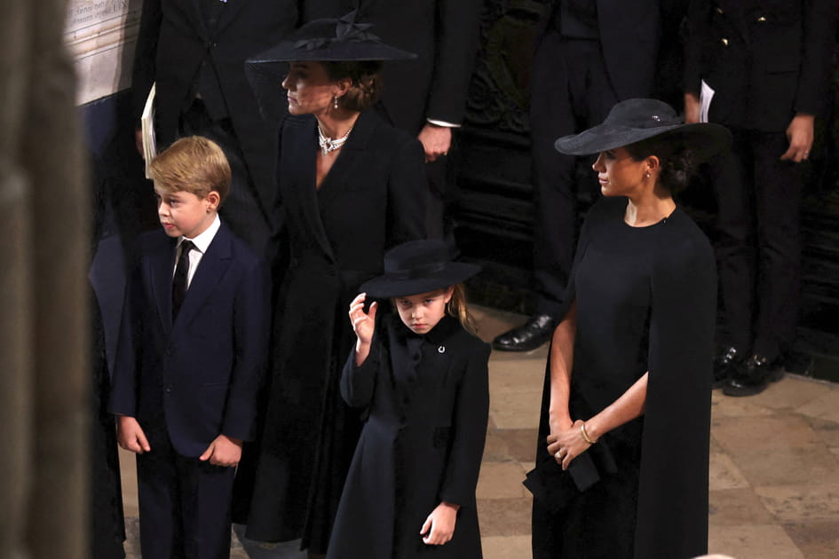 George, Kate, Charlotte et Meghan