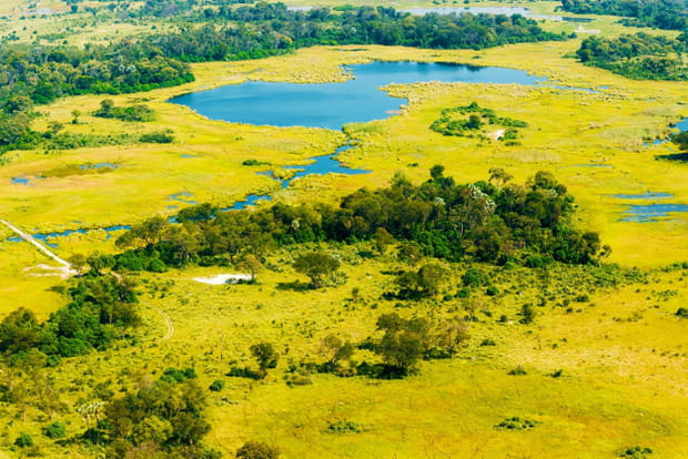 Le delta de l'Okavango au Botswana