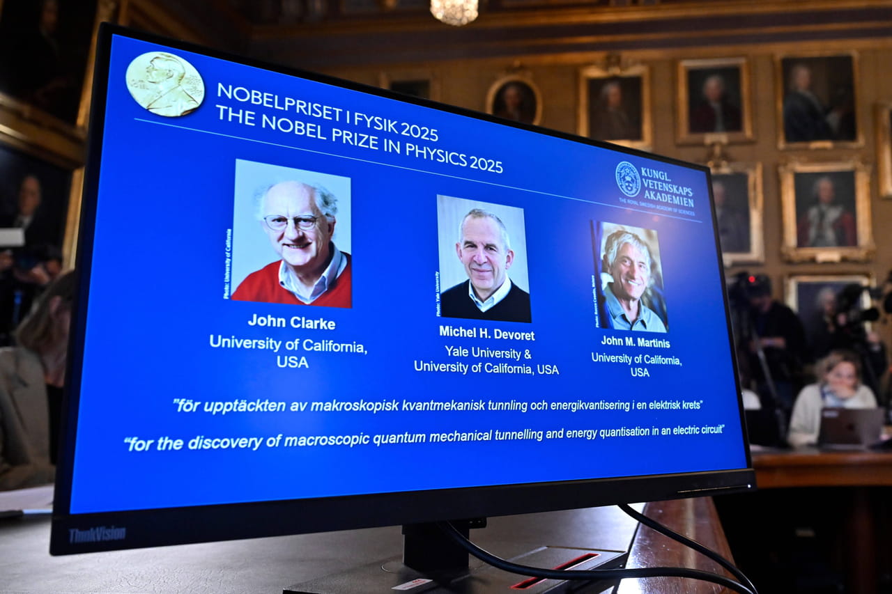 Le prix Nobel de physique décerné au Français Michel Devoret : ce drôle de dessin qui explique ses recherches