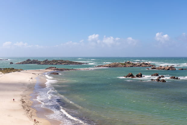 Plage de la Grève-Blanche, Bretagne, France