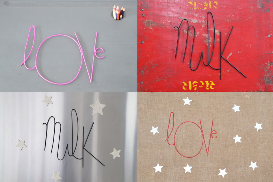 Les mots en fil de fer