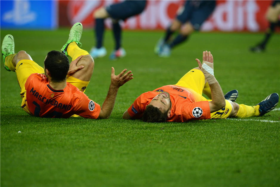 83e minute&nbsp;: Mascherano se blesse &agrave; son tour