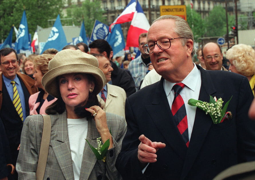 Le couple Le Pen au 1er mai