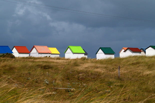 Les cabanes colorées de Linverville