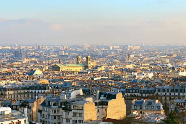 Paris vu de la Basilique du Sacré-Cœur à Montmartre